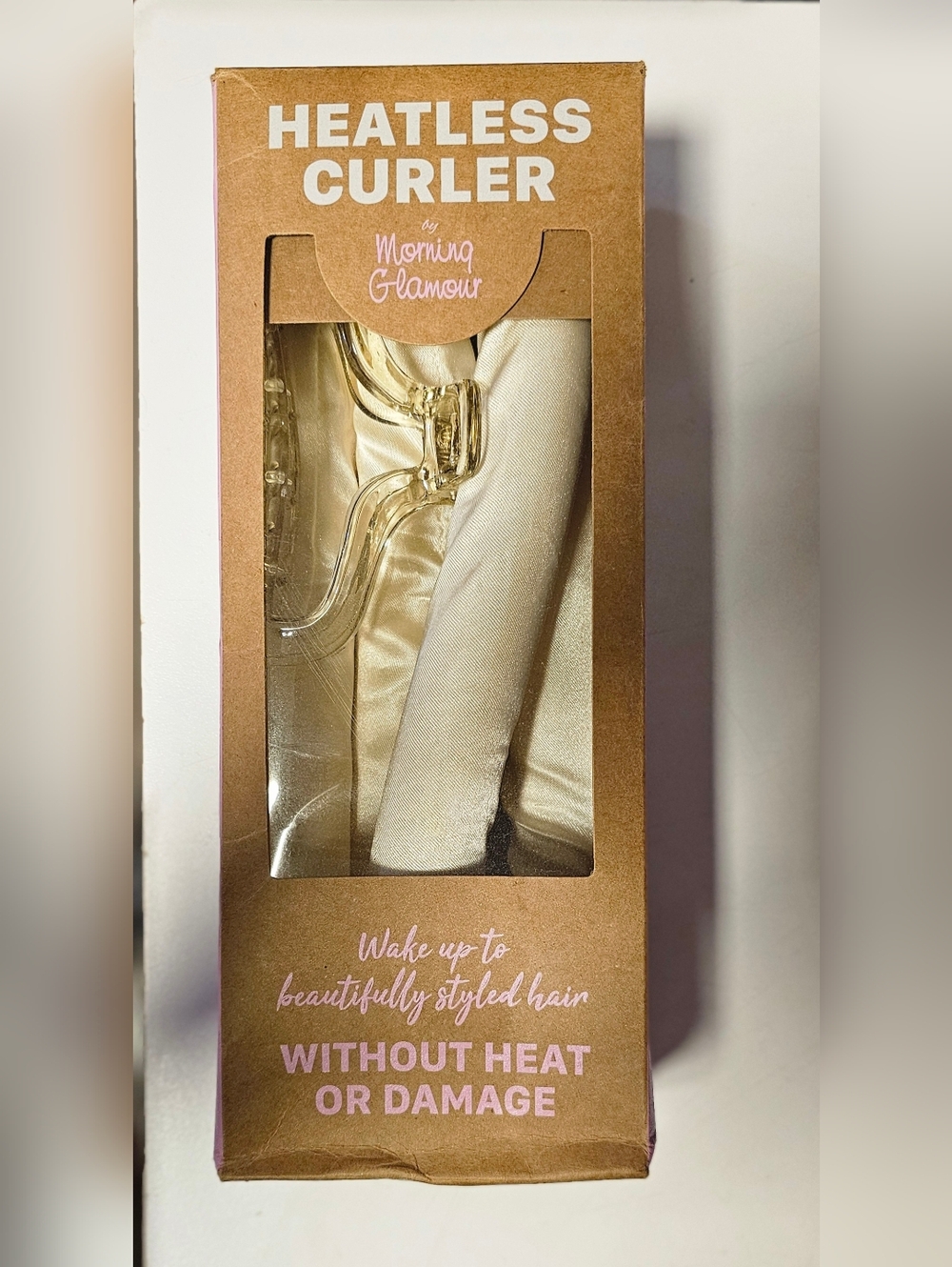 Cream Heatless Hair Curler